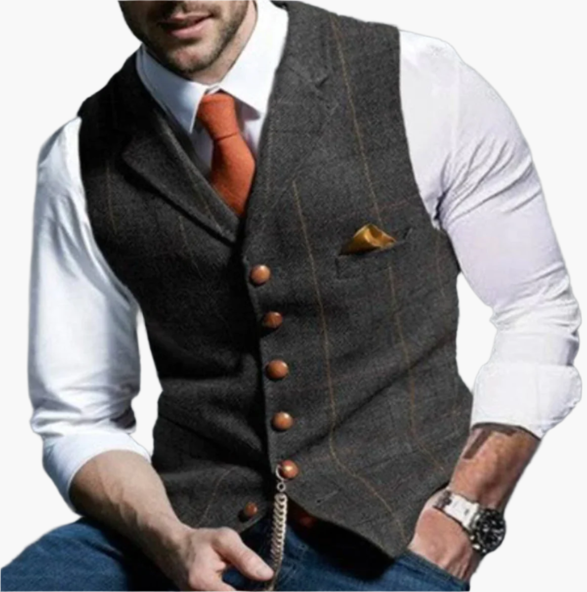 Elegante Herren Weste im modernen Business- und Freizeitstil