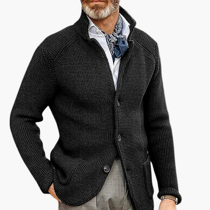 Herren Strick-Cardigan im klassischen Stil für Business & Freizeit – Eleganter Herren-Strickjacke Modern
