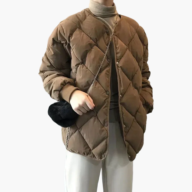 Damen Steppjacke im Oversize-Look – Modische Übergangsjacke für Alltag & Freizeit