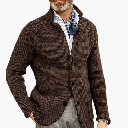 Herren Strick-Cardigan im klassischen Stil für Business & Freizeit – Eleganter Herren-Strickjacke Modern