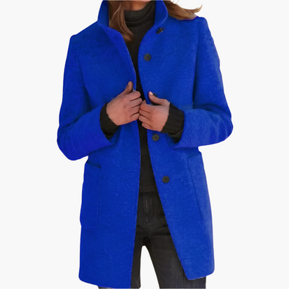 Damen Mantel mit Stehkragen – Eleganter Alltags- und Business-Look