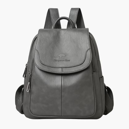 Damen Eleganter Anti-Diebstahl Leder Rucksack für Alltag, Reisen und Business