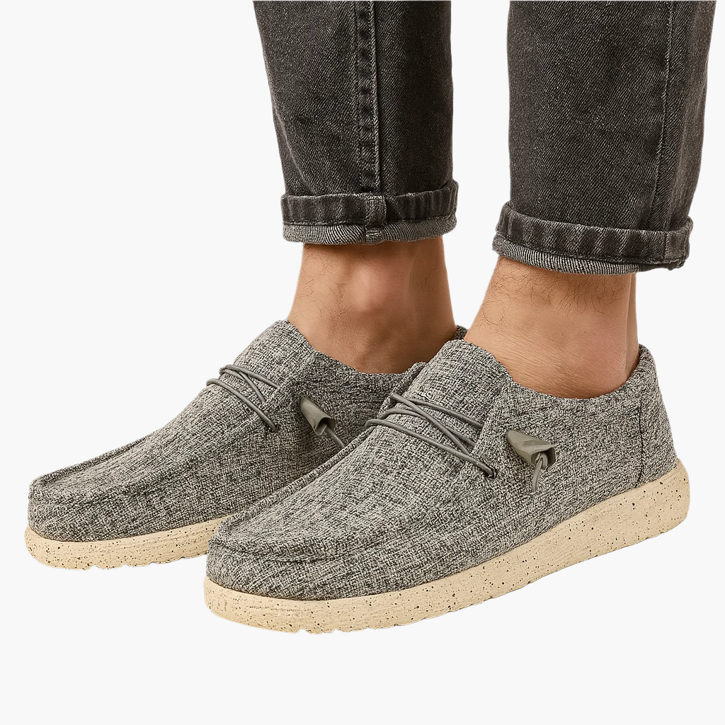 Herren Slip-On Loafer für Freizeit und Alltag – Komfortabler Canvas Slipper