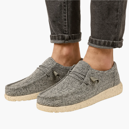 Herren Slip-On Loafer für Freizeit und Alltag – Komfortabler Canvas Slipper
