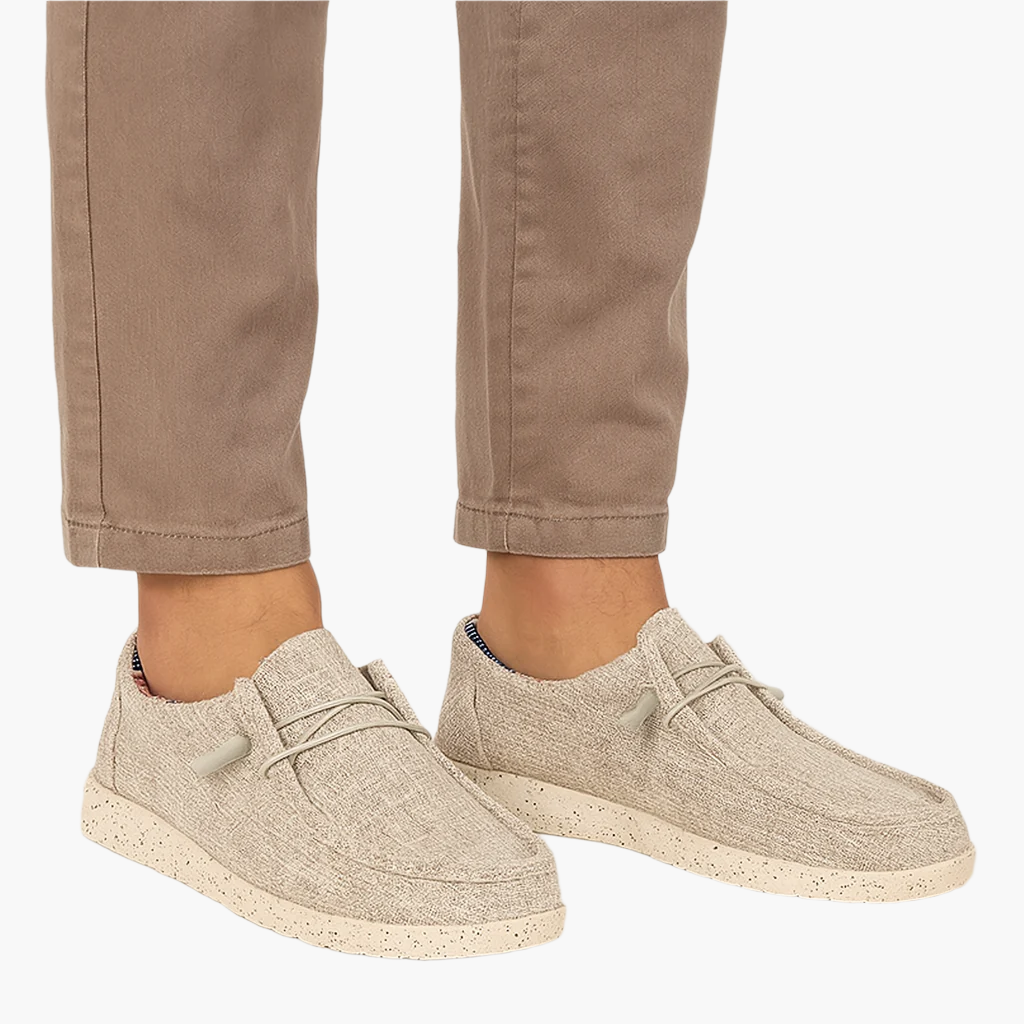 Herren Slip-On Loafer für Freizeit und Alltag – Komfortabler Canvas Slipper