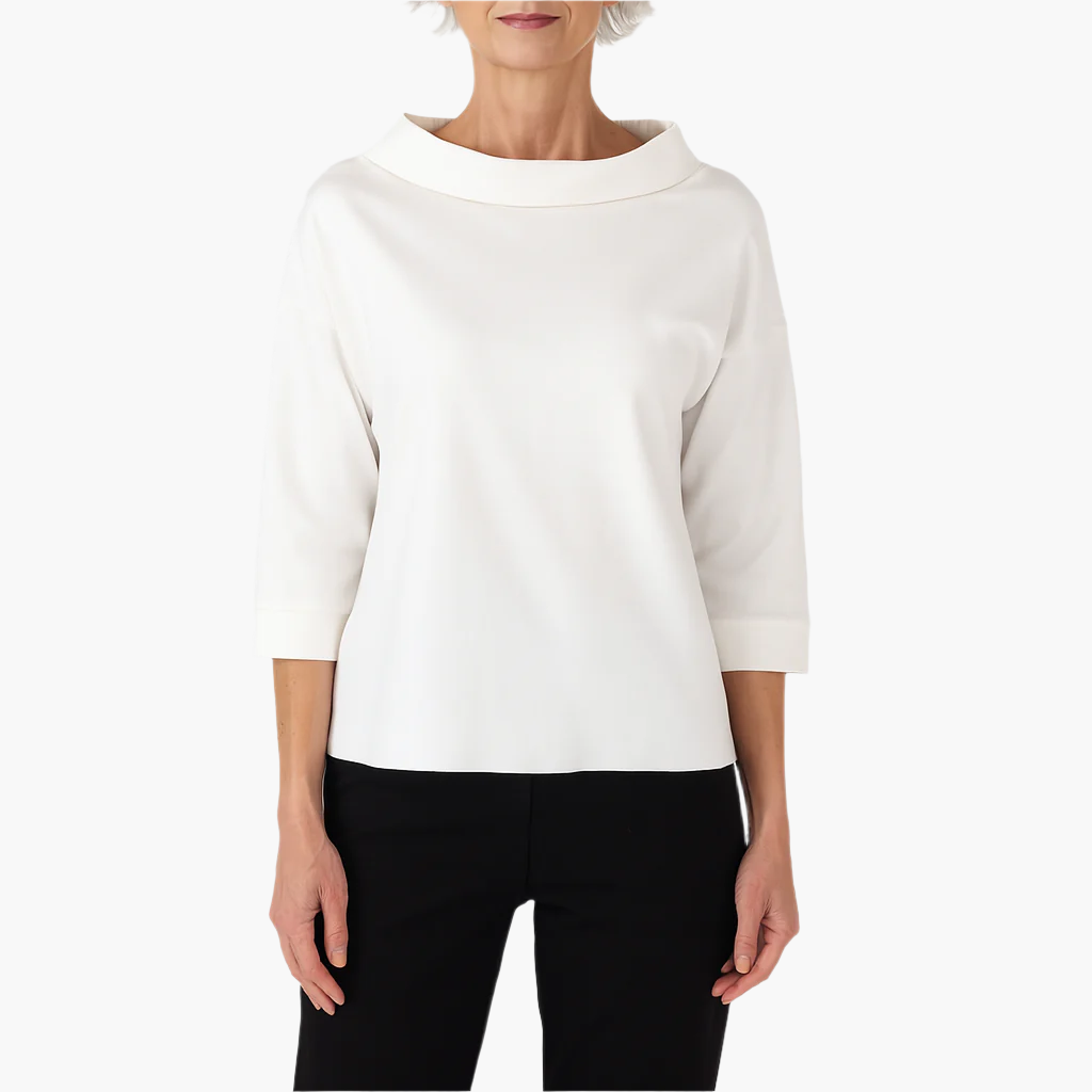 Elegantes Damen-Oberteil mit hohem Kragen – Stilvolles Basic für Alltag & besondere Anlässe
