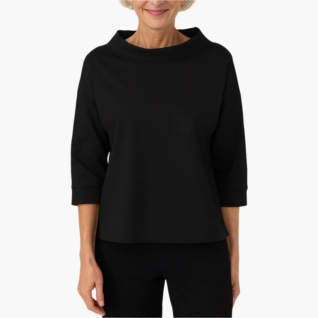 Elegantes Damen-Oberteil mit hohem Kragen – Stilvolles Basic für Alltag & besondere Anlässe