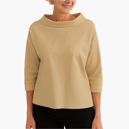 Elegantes Damen-Oberteil mit hohem Kragen – Stilvolles Basic für Alltag & besondere Anlässe