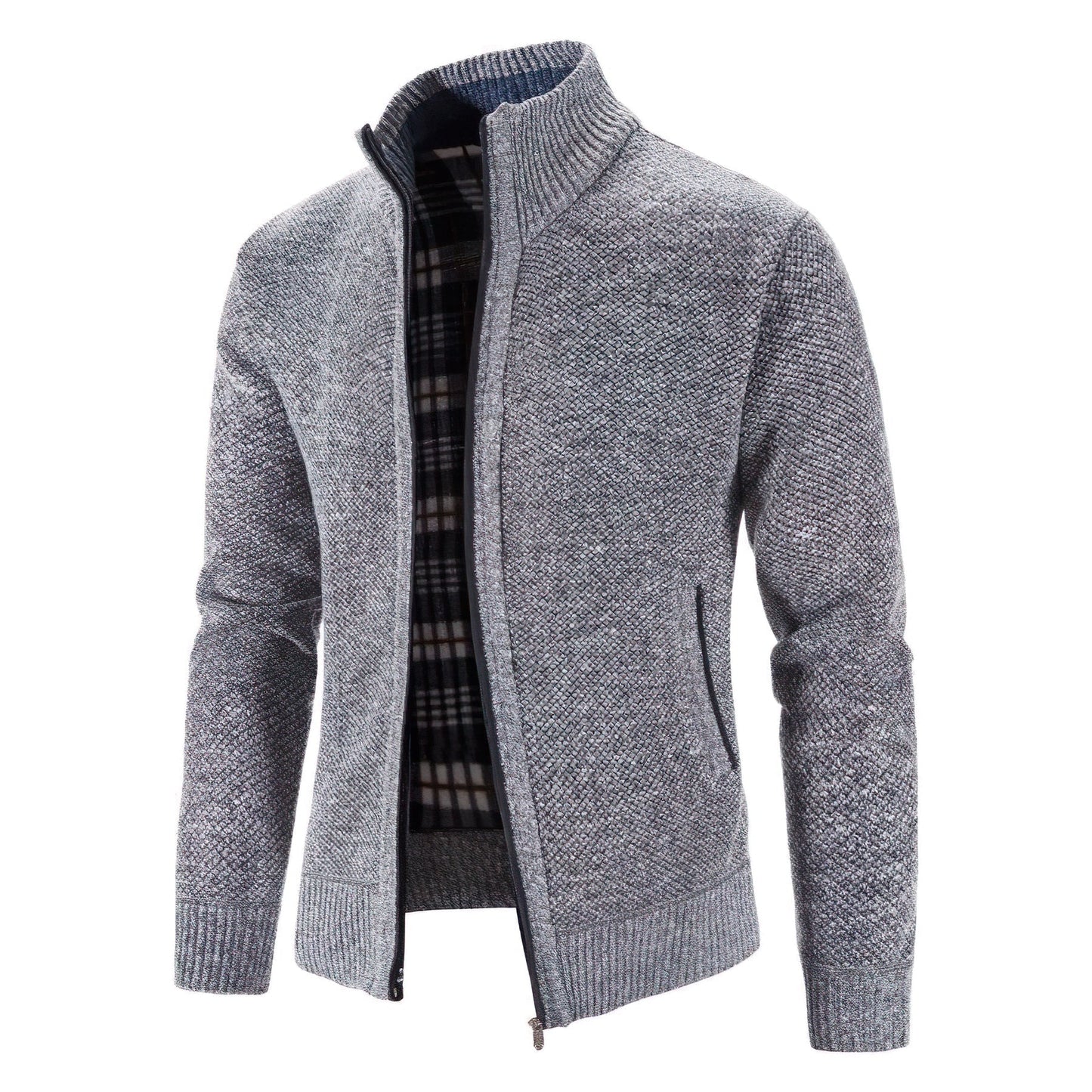 Herren Strickjacke mit Reißverschluss – Modernes Essential für Alltag und Büro