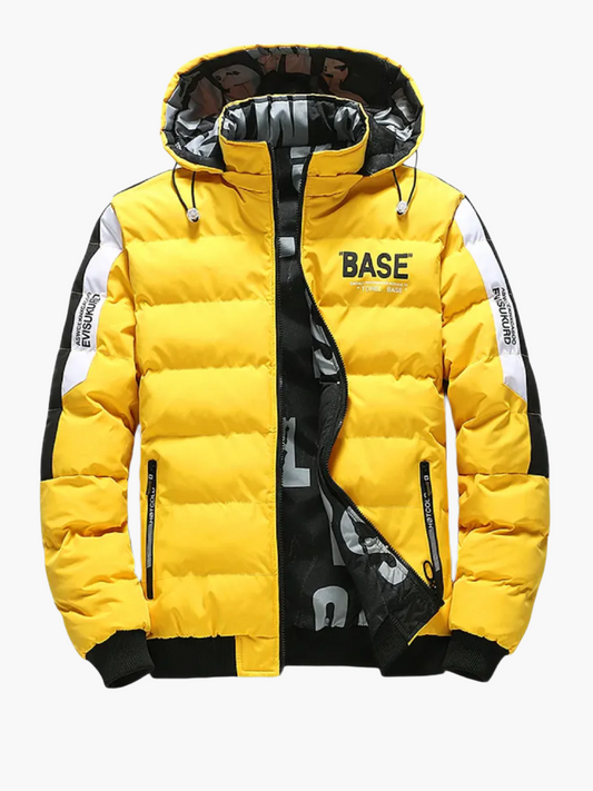 Herren Winter Steppjacke Urban Style mit Kapuze – Streetwear Trendjacke für kalte Tage