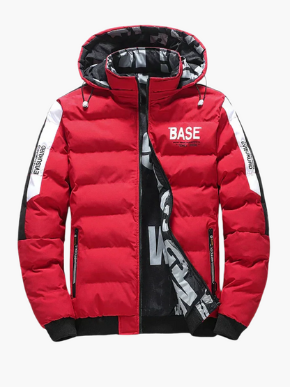 Herren Winter Steppjacke Urban Style mit Kapuze – Streetwear Trendjacke für kalte Tage