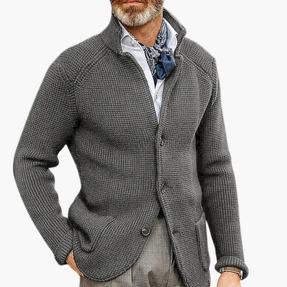 Herren Strick-Cardigan im klassischen Stil für Business & Freizeit – Eleganter Herren-Strickjacke Modern