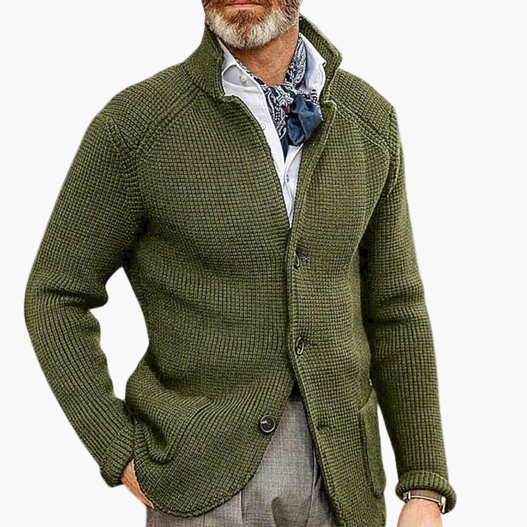 Herren Strick-Cardigan im klassischen Stil für Business & Freizeit – Eleganter Herren-Strickjacke Modern