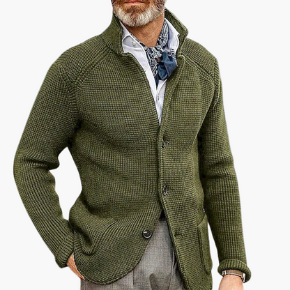 Herren Strick-Cardigan im klassischen Stil für Business & Freizeit – Eleganter Herren-Strickjacke Modern