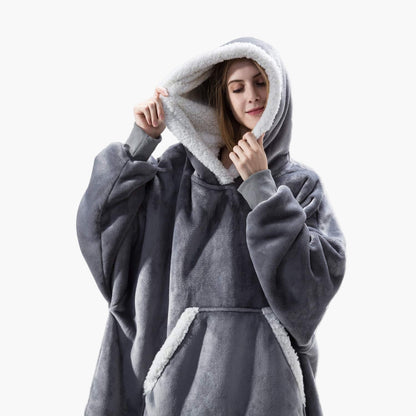 Unisex Kuschelige Übergrößen-Hoodie-Decke – Perfekt zum Loungen & Entspannen