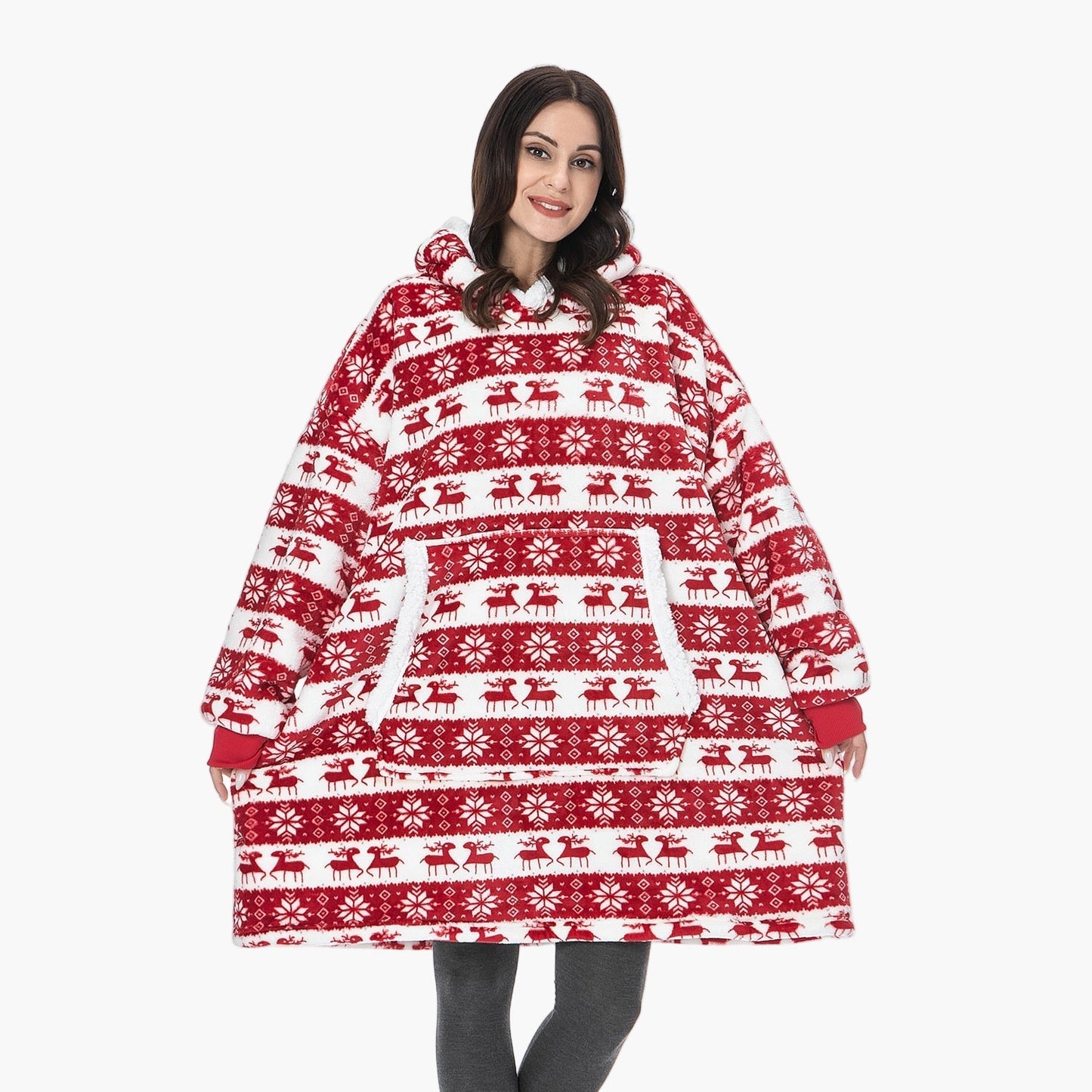 Unisex Kuschelige Übergrößen-Hoodie-Decke – Perfekt zum Loungen & Entspannen