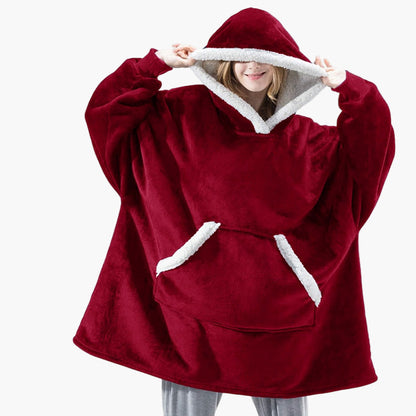 Unisex Kuschelige Übergrößen-Hoodie-Decke – Perfekt zum Loungen & Entspannen