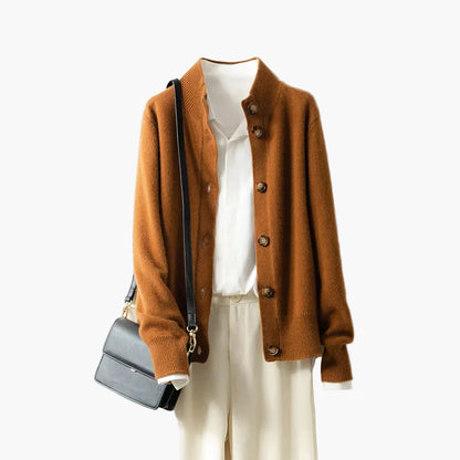 Damen Strickjacke im klassischen Stil für Business und Freizeit