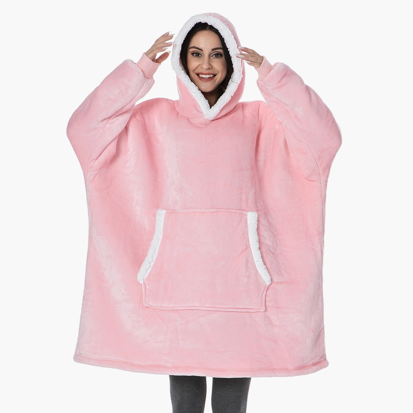 Unisex Kuschelige Übergrößen-Hoodie-Decke – Perfekt zum Loungen & Entspannen