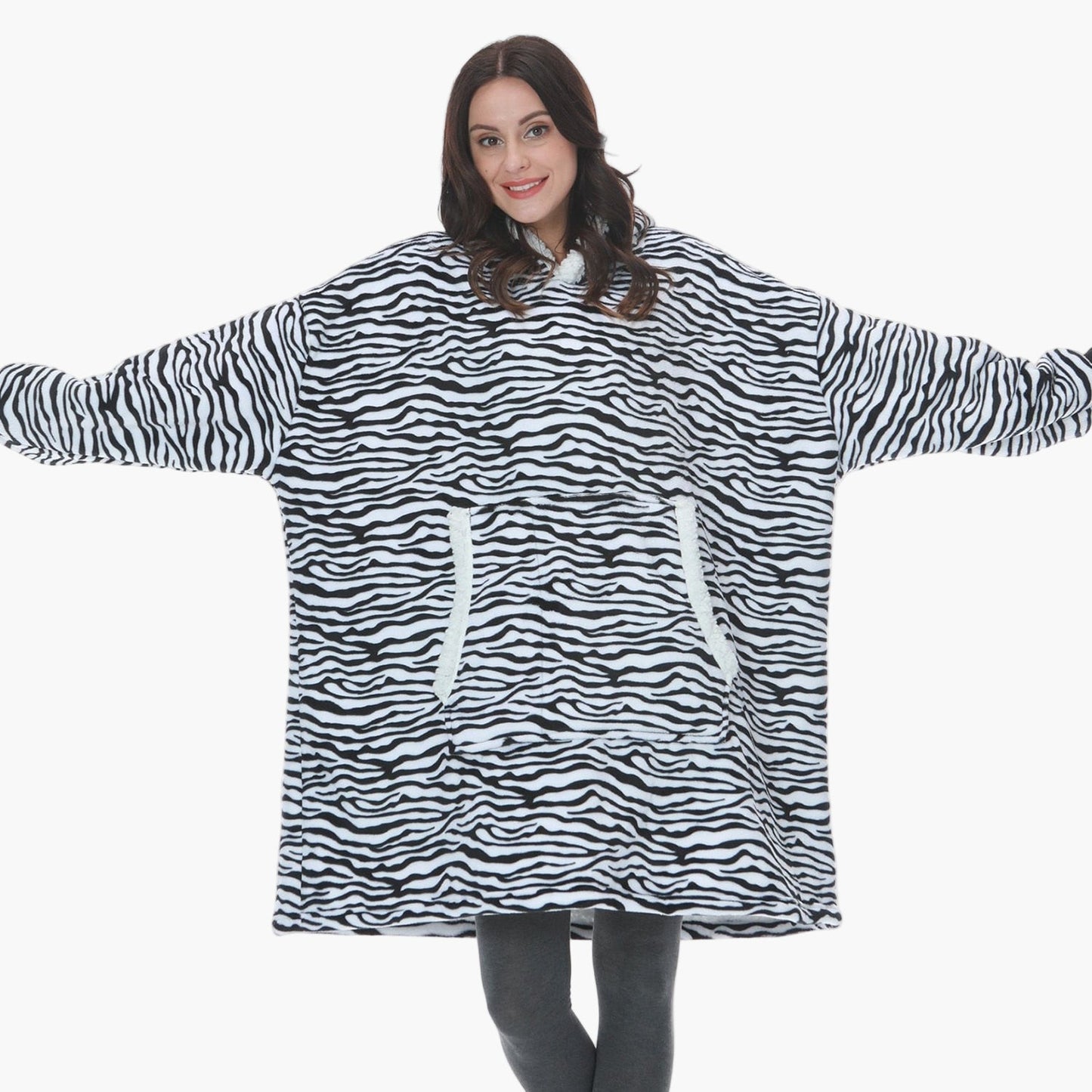 Unisex Kuschelige Übergrößen-Hoodie-Decke – Perfekt zum Loungen & Entspannen