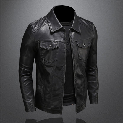 Herren Lederjacke im klassischen Design für stilvollen Alltag und besondere Anlässe