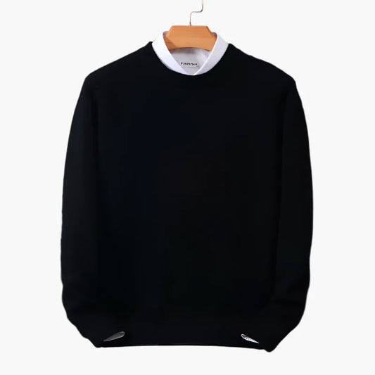 Herren Feinstrick Pullover mit Kragen | Eleganter Business & Freizeit Look