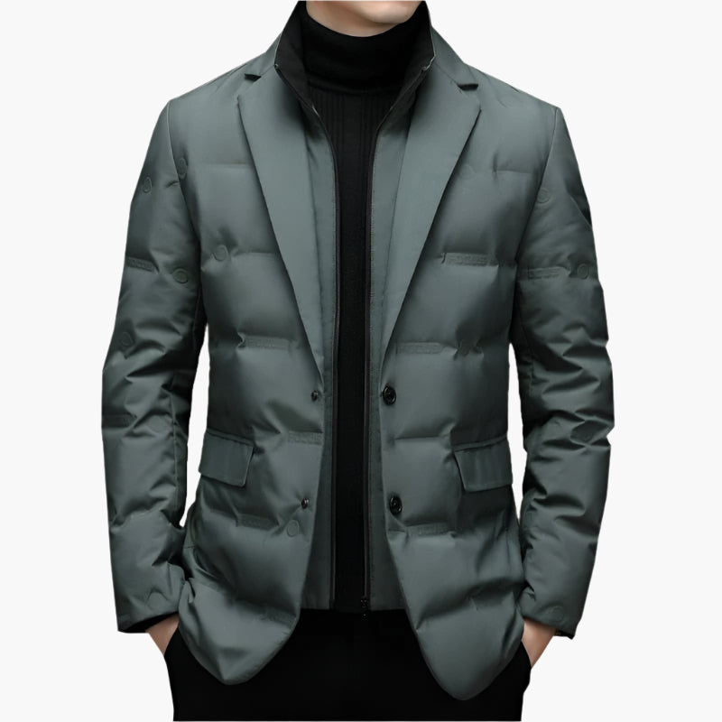 Herren Steppblazer – Eleganter Business-Look mit moderner Wärme für Büro & Freizeit
