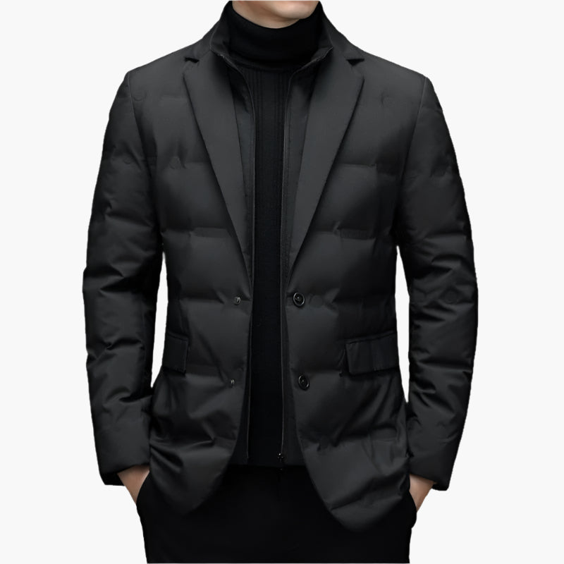 Herren Steppblazer – Eleganter Business-Look mit moderner Wärme für Büro & Freizeit