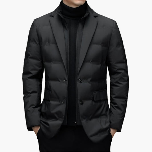 Herren Steppblazer – Eleganter Business-Look mit moderner Wärme für Büro & Freizeit