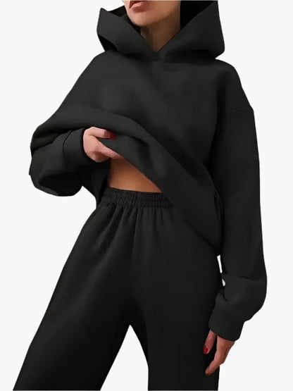 Damen Kapuzenpullover & Jogginghose Set – Lässiges Winter-Outfit für Zuhause & Freizeit