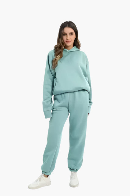 Damen Kapuzenpullover & Jogginghose Set – Lässiges Winter-Outfit für Zuhause & Freizeit