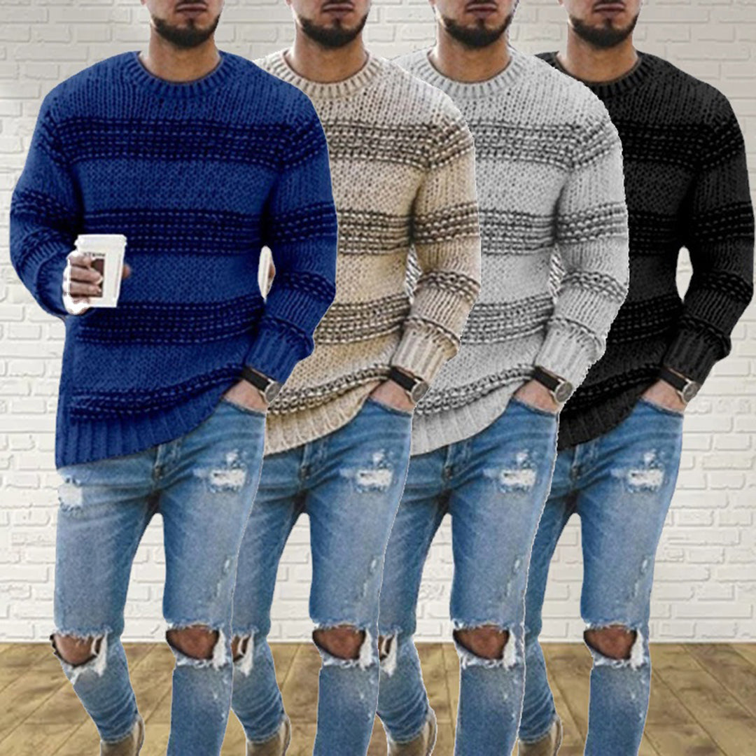 Herren Strickpullover im Norweger-Stil – Modischer Winter Casual Look