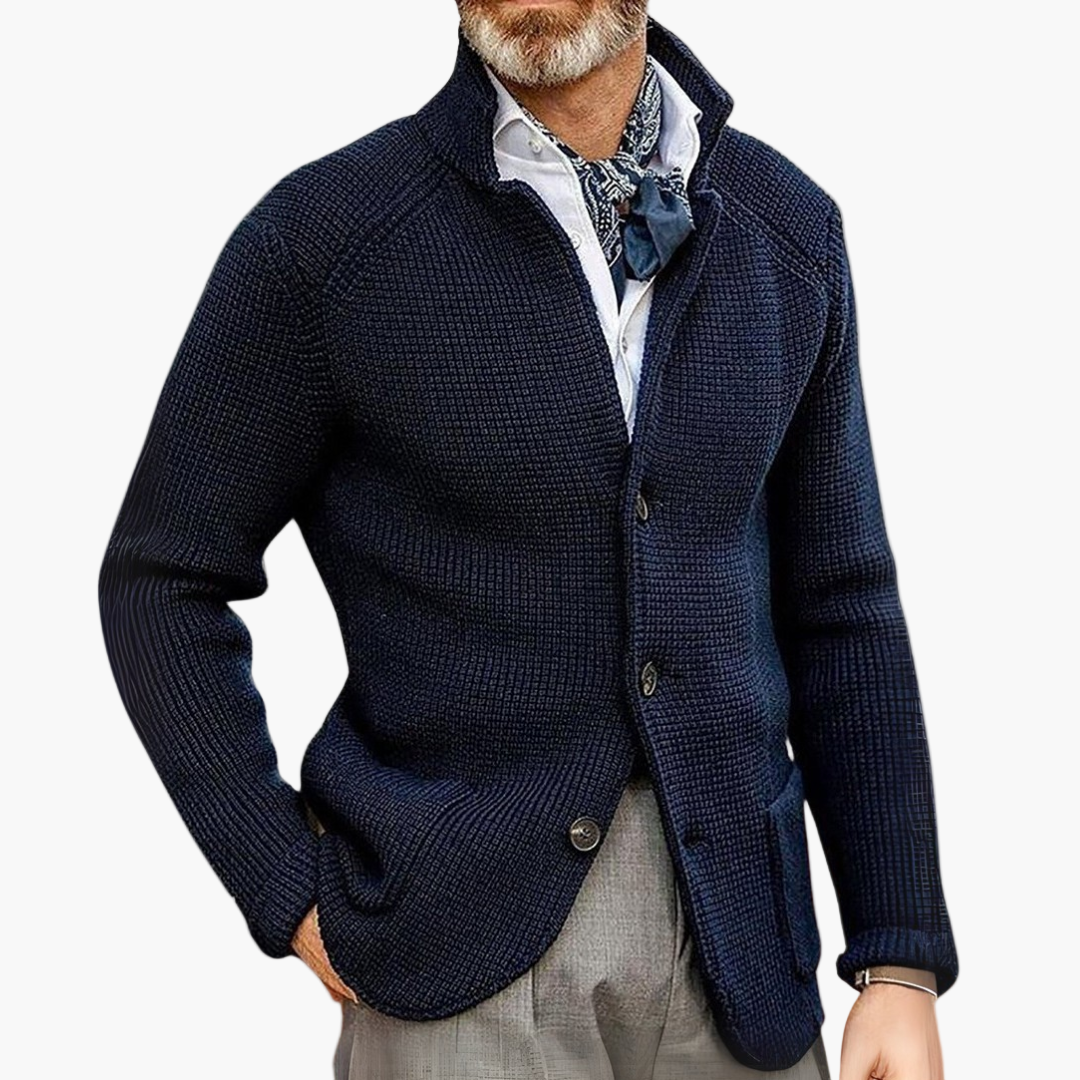 Herren Strick-Cardigan im klassischen Stil für Business & Freizeit – Eleganter Herren-Strickjacke Modern