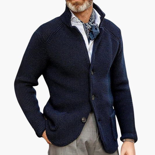 Herren Strick-Cardigan im klassischen Stil für Business & Freizeit – Eleganter Herren-Strickjacke Modern