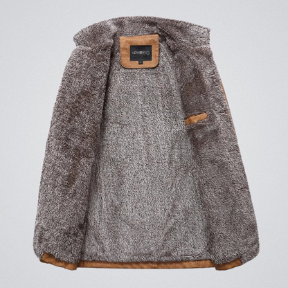 Herren Winterjacke mit Fleecefutter – Modischer Mantel im Casual-Look für Alltag und Freizeit