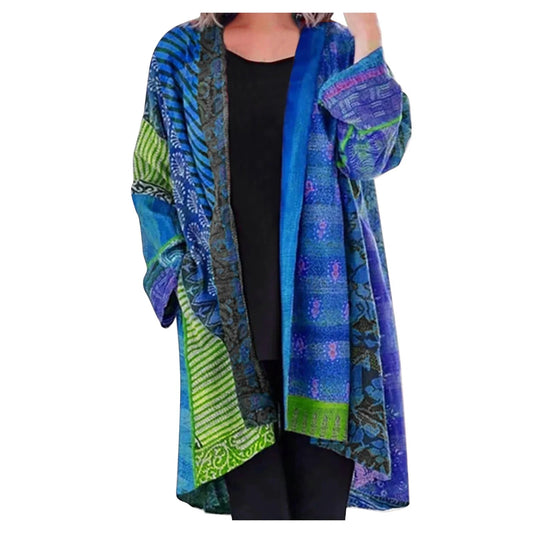 Damen Vintage Kimono Cardigan – Boho Style für Freizeit und Alltag