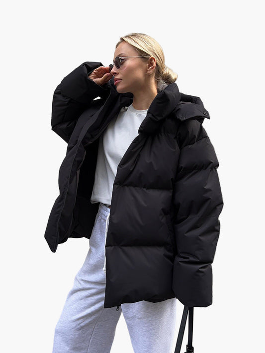 Damen Winter Pufferjacke – Modische Oversize Steppjacke für Alltag und Outdoor