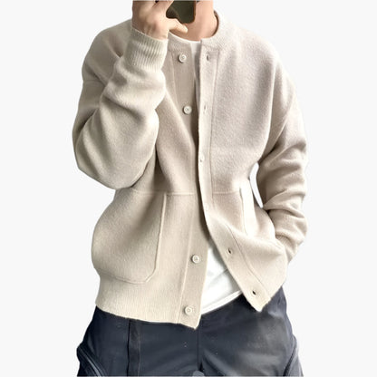 Herren Strickjacke Cardigan – Moderner Freizeit-Look, Bequemer Alltagsbegleiter