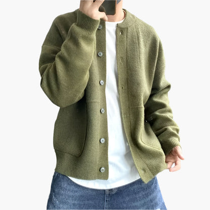Herren Strickjacke Cardigan – Moderner Freizeit-Look, Bequemer Alltagsbegleiter
