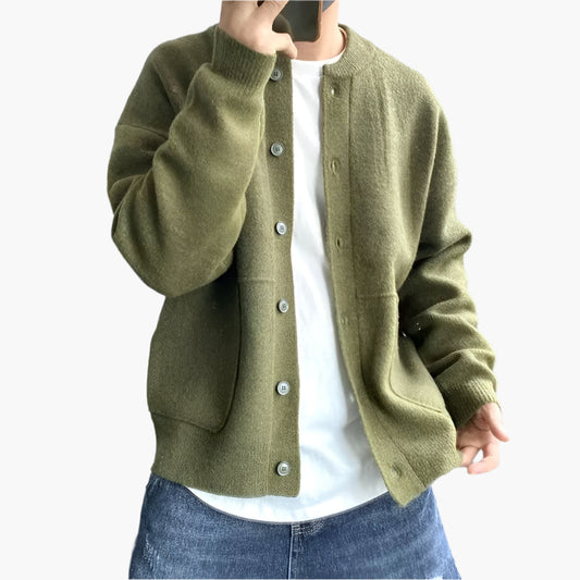 Herren Strickjacke Cardigan – Moderner Freizeit-Look, Bequemer Alltagsbegleiter