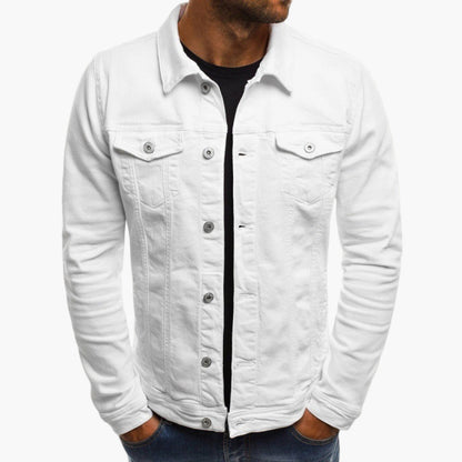 Herren Jeansjacke Slim Fit – Alltag, Arbeit & Freizeit, moderner Look