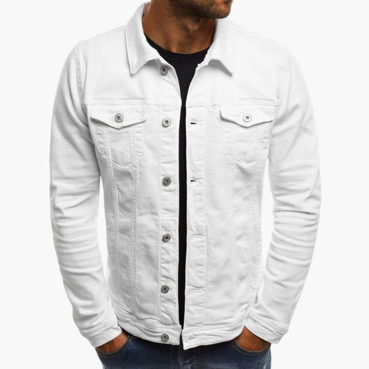 Herren Jeansjacke Slim Fit – Alltag, Arbeit & Freizeit, moderner Look