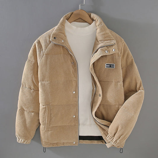 Martin - Cord-Steppjacke mit Stehkragen