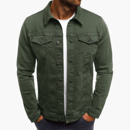 Herren Jeansjacke Slim Fit – Alltag, Arbeit & Freizeit, moderner Look