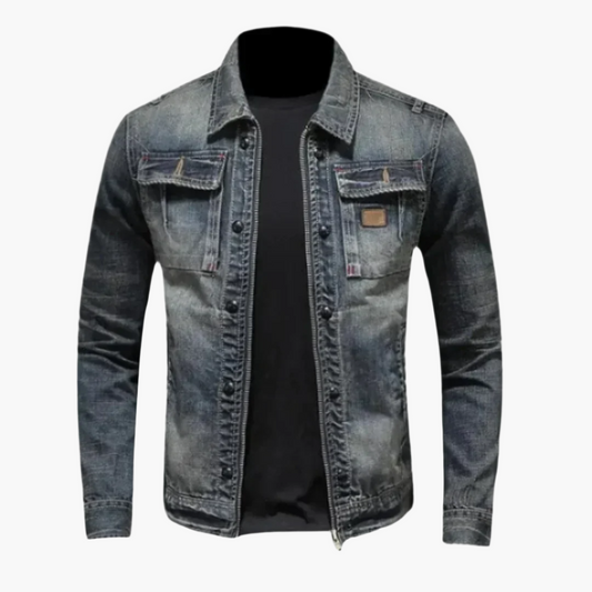 Herren Denim Jeansjacke im Vintage-Stil – Zeitloses Design für Alltag & Freizeit