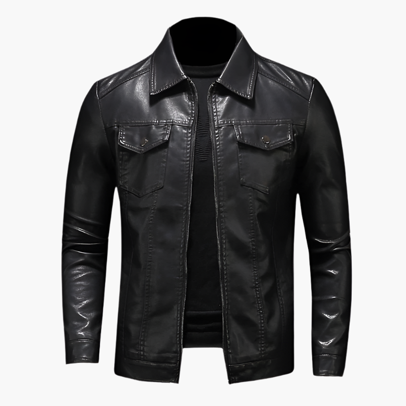 Herren Lederjacke im klassischen Design für stilvollen Alltag und besondere Anlässe