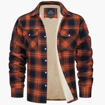 Herren Kariertes Fleecehemdjacke – Stilvolle Outdoor-Freizeitjacke für Herbst und Winter