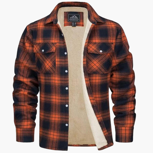 Herren Kariertes Fleecehemdjacke – Stilvolle Outdoor-Freizeitjacke für Herbst und Winter