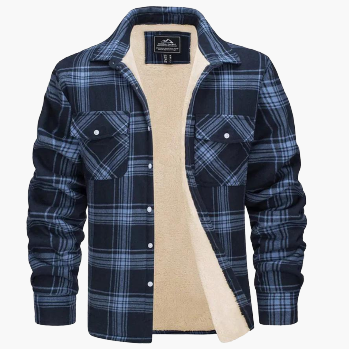 Herren Kariertes Fleecehemdjacke – Stilvolle Outdoor-Freizeitjacke für Herbst und Winter