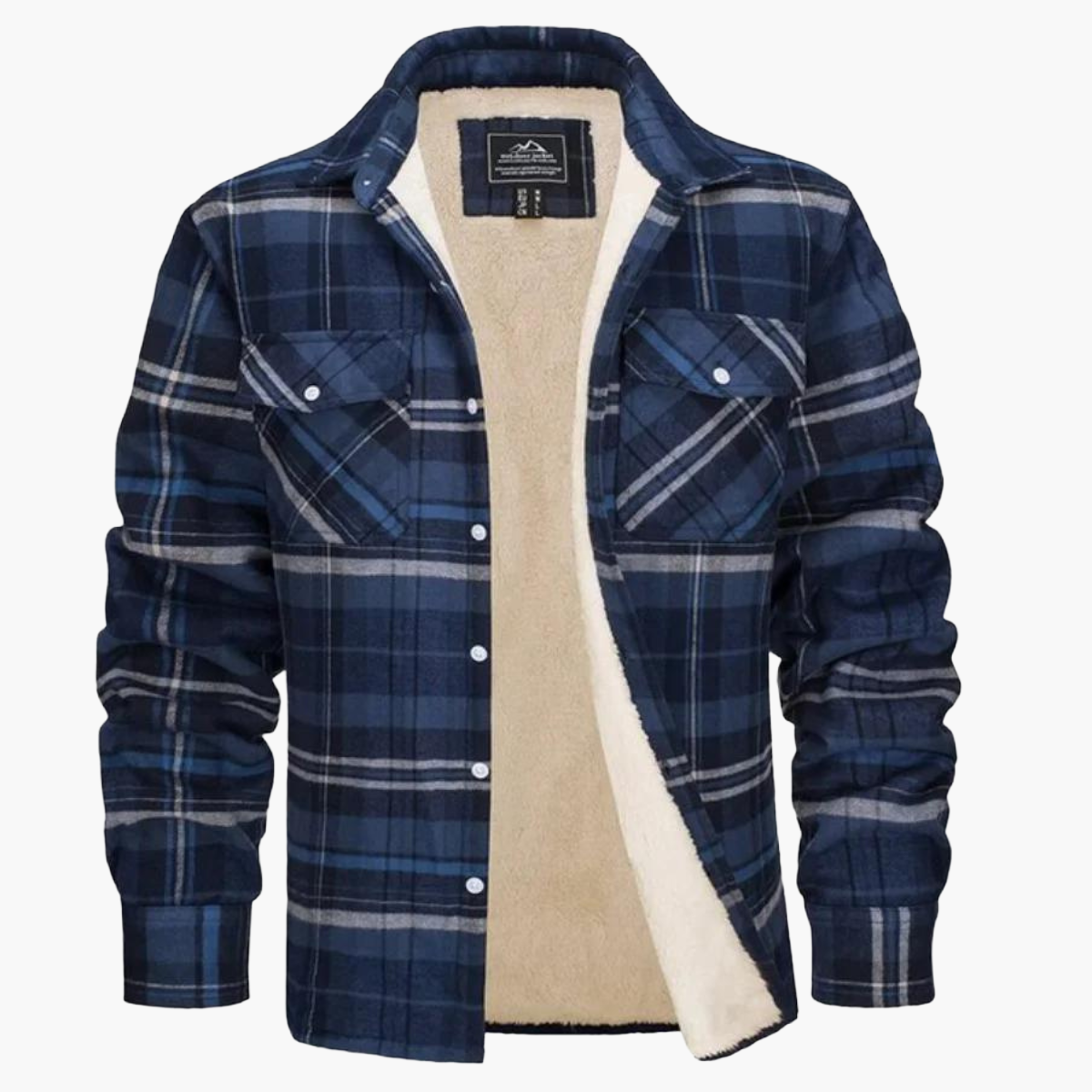 Herren Kariertes Fleecehemdjacke – Stilvolle Outdoor-Freizeitjacke für Herbst und Winter